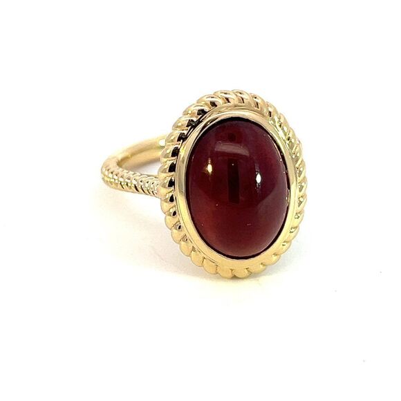 Natural Solitaire Spessartite Garnet Ring 14k 8.08 Cts Certified $3,150 310586 - Picture 4 of 14